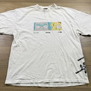 Civilregime Rick Morty Shirt Men Large Roses Concrete Chaos Crew Tee